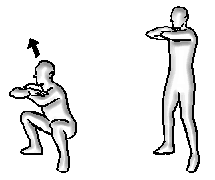 Squat senza peso