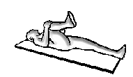 Stretching per glutei a terra