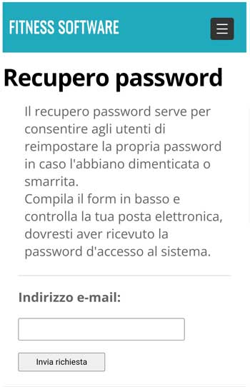 Recupero password