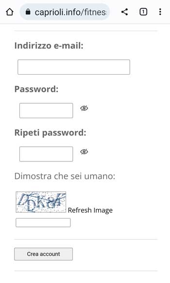 Registrazione utente